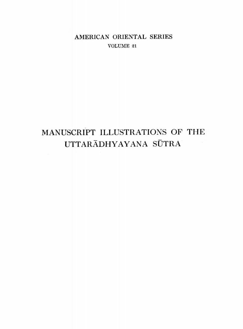 First page of Manuscript Illustrations Of Uttaradhyayana Sutra