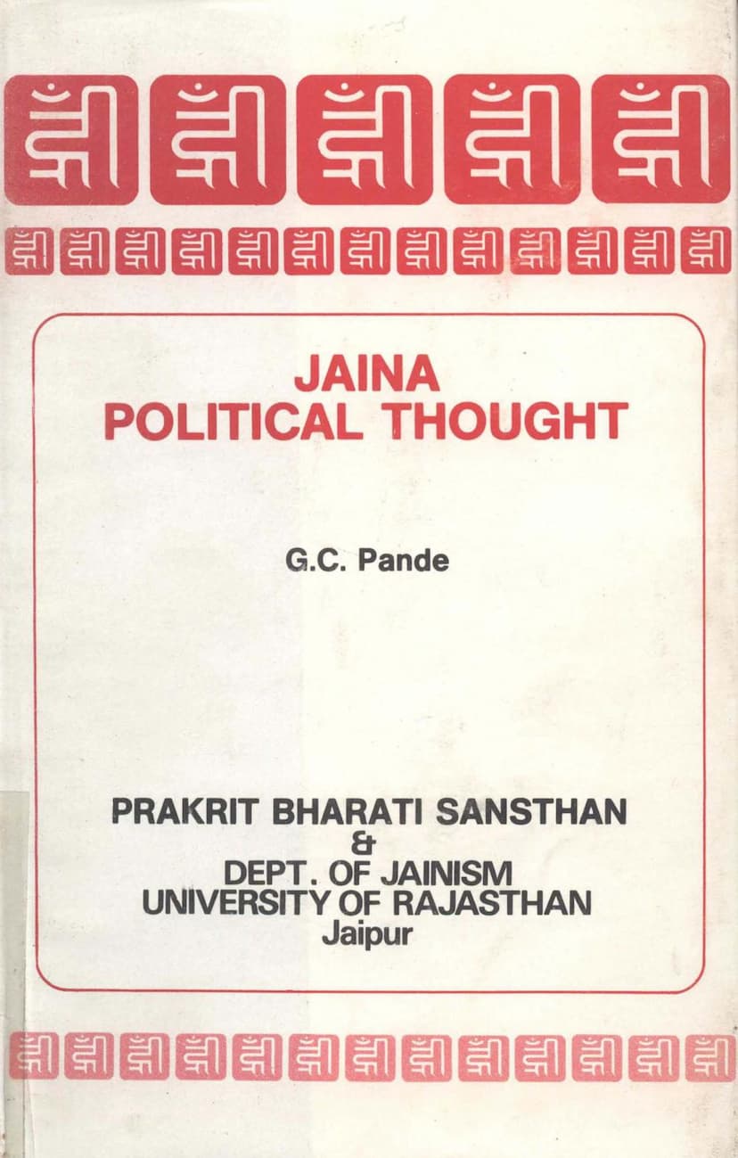 First page of Jaina Political Thought