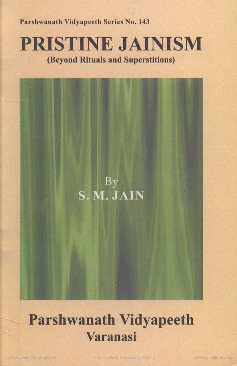 First page of Pristine Jainism