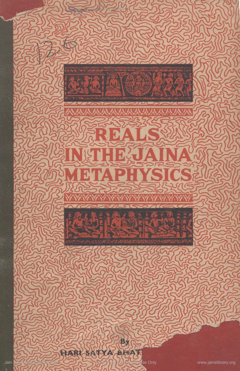 First page of Reals On The Jaina Metaphysics
