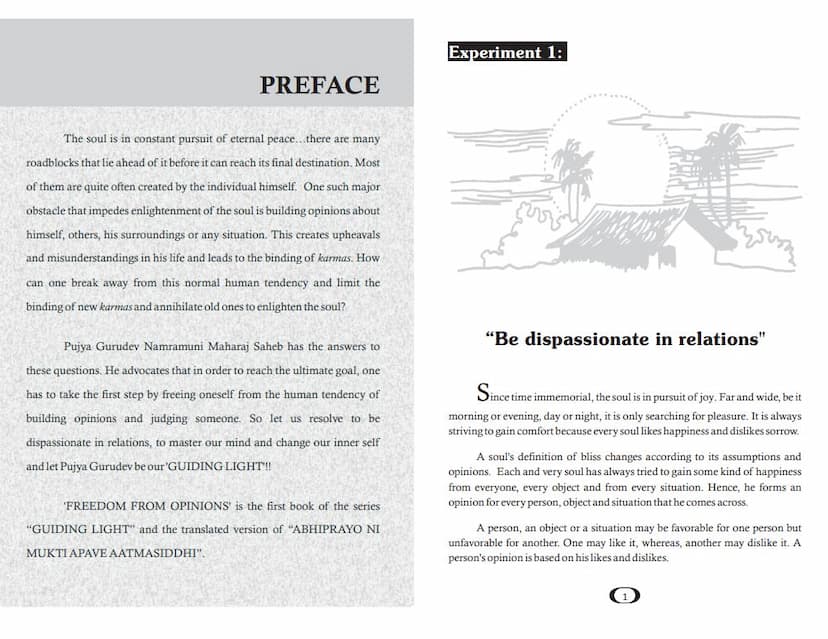 First page of Guiding Light Freedom From Opinion