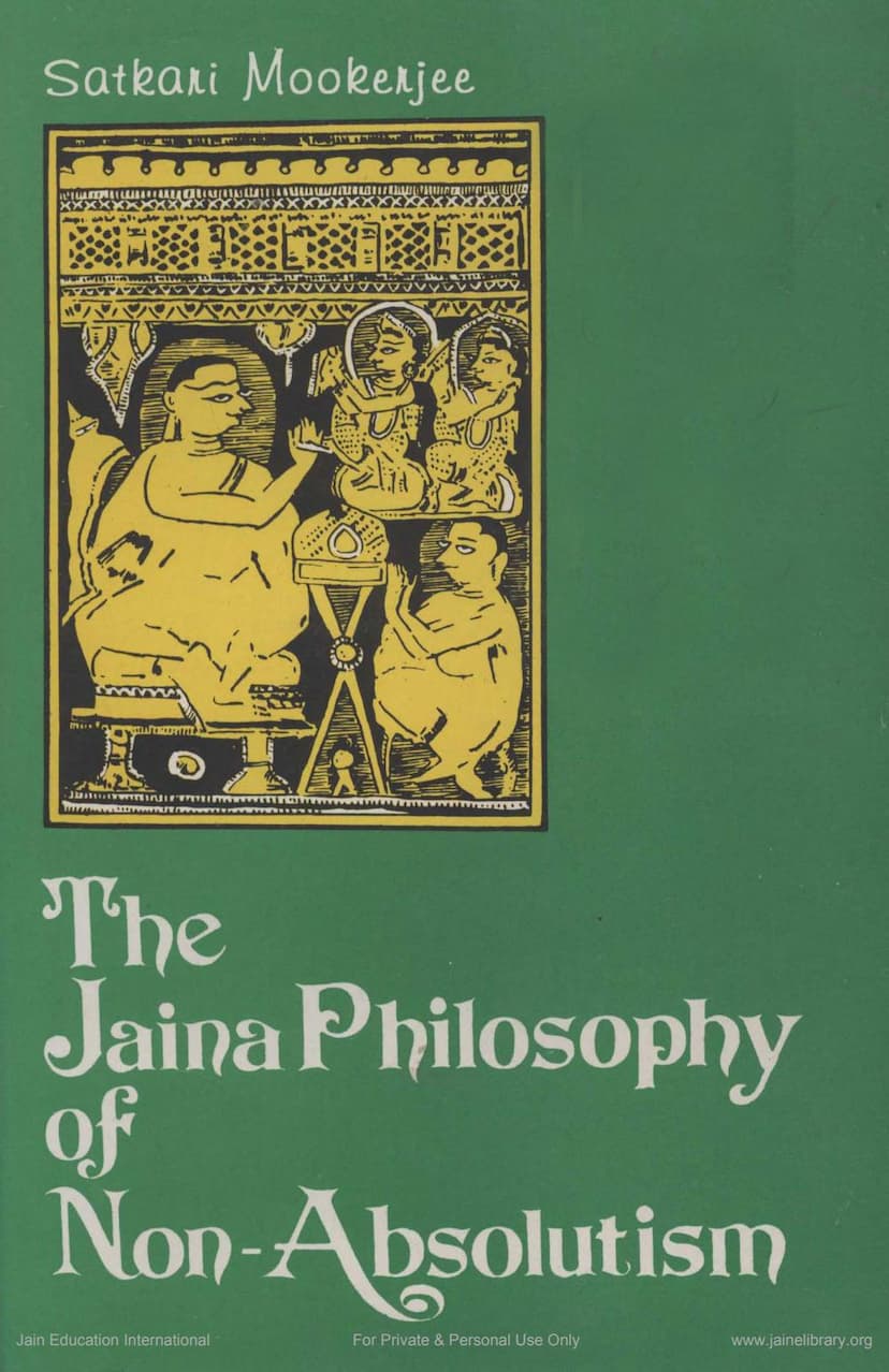 First page of Jaina Philosophy Of Non Absolutism