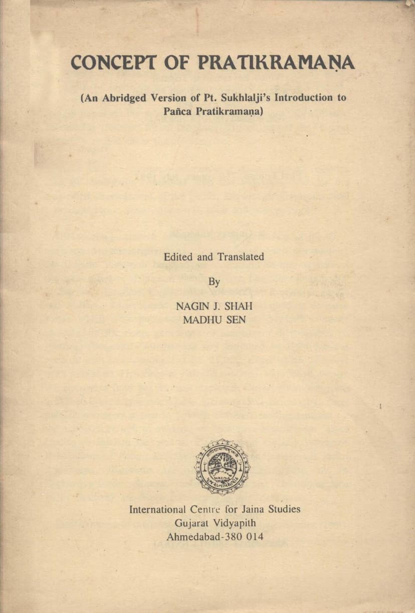 First page of Concept Of Pratikramana