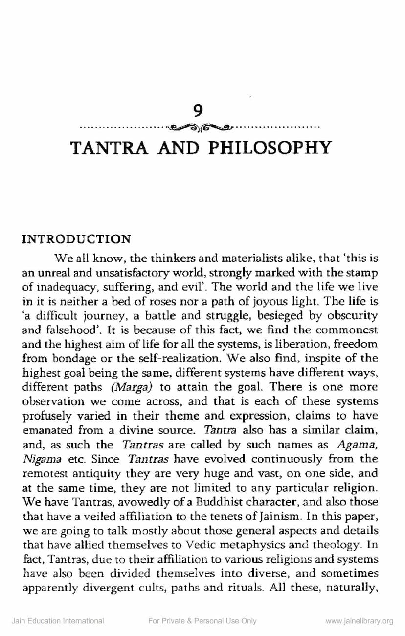 First page of Tantra And Philosophy