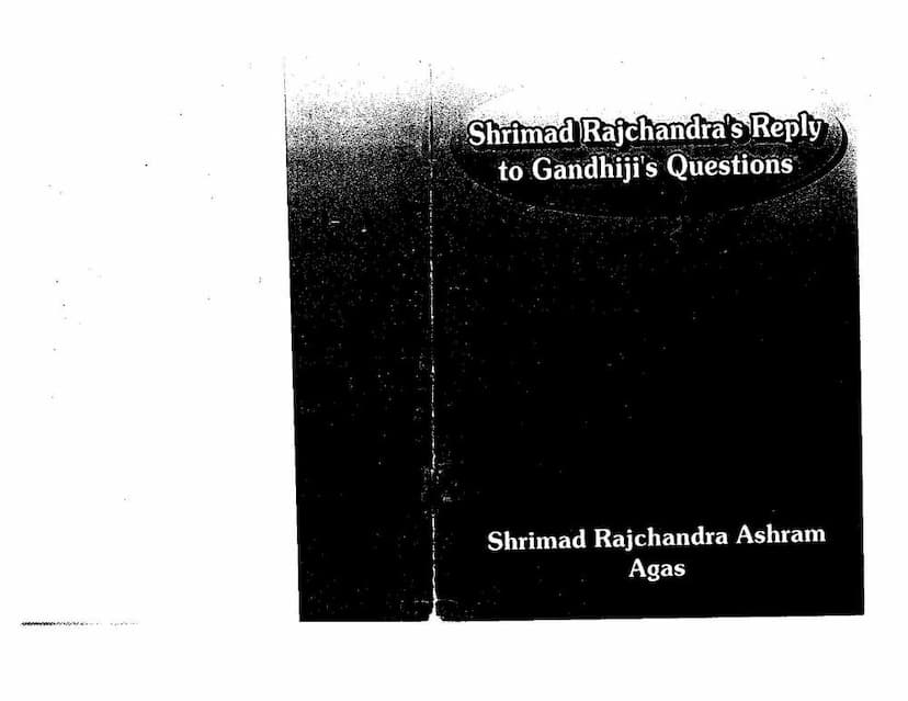 First page of Shrimad Rajchandras Replay To Gandhiji Question