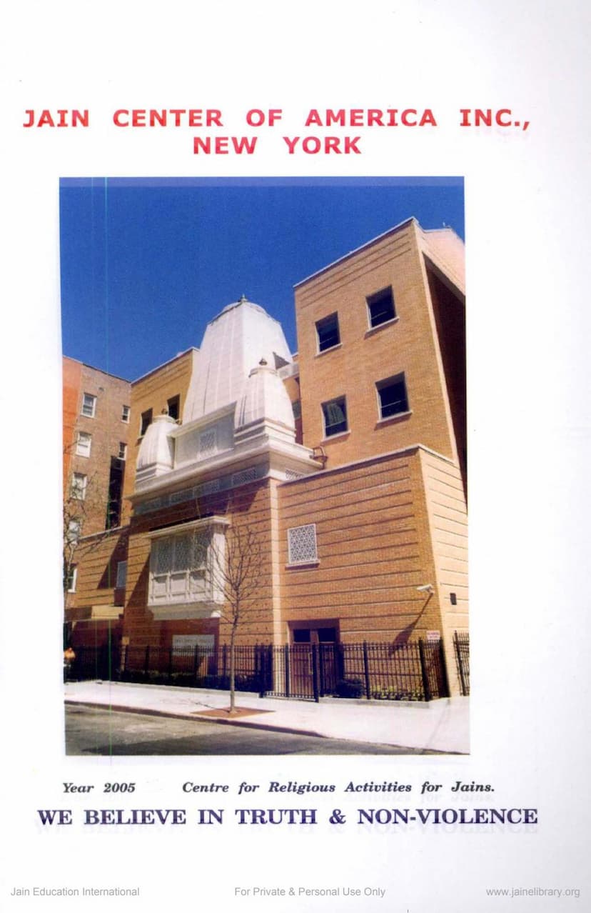 First page of Jain Center Of America INC New York