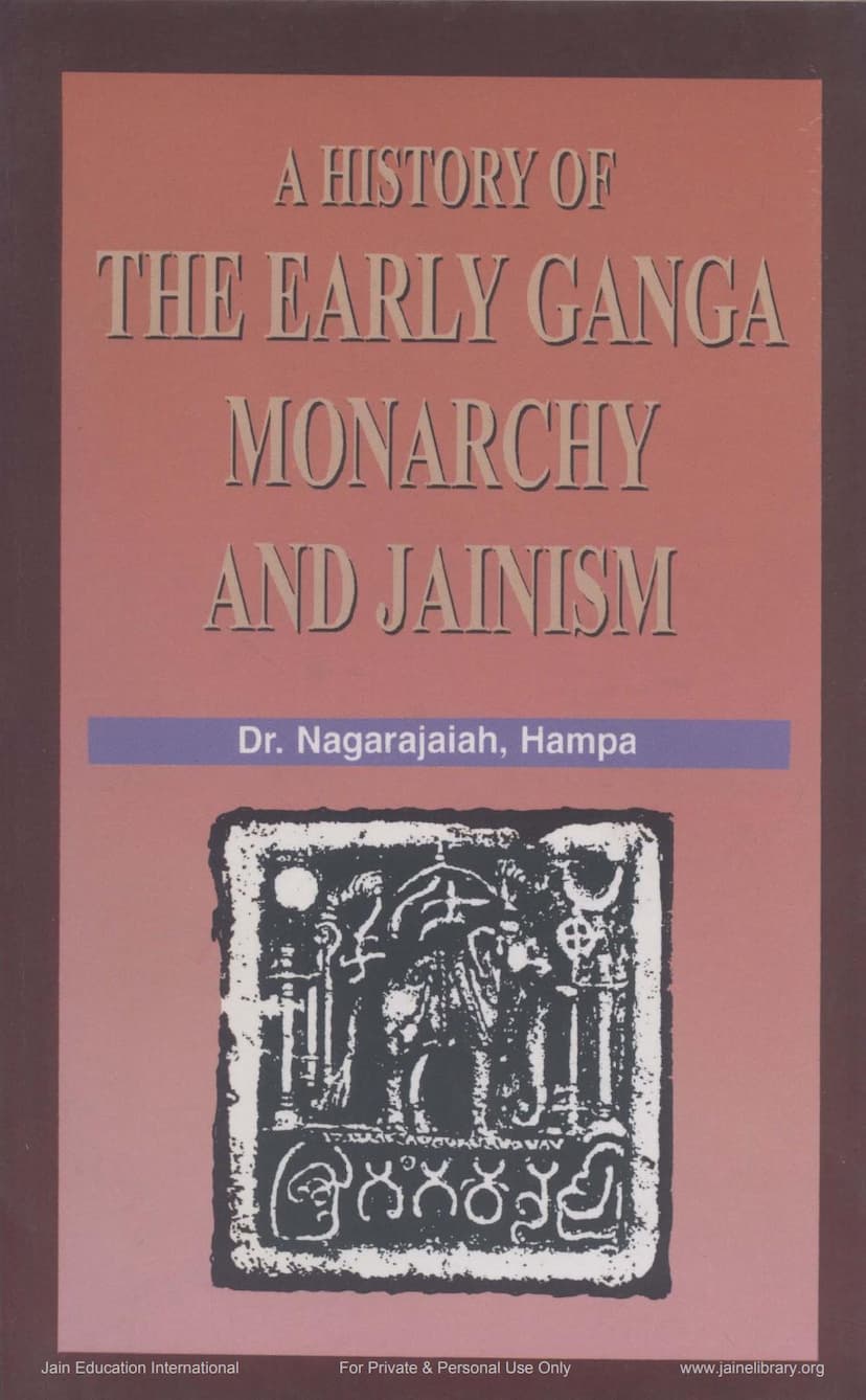 First page of History Of Early Ganga Monarchy And Jainism