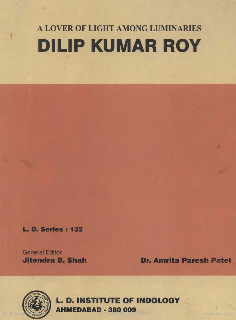 First page of Lover Of Light Among Luminaries Dilip Kumar Roy