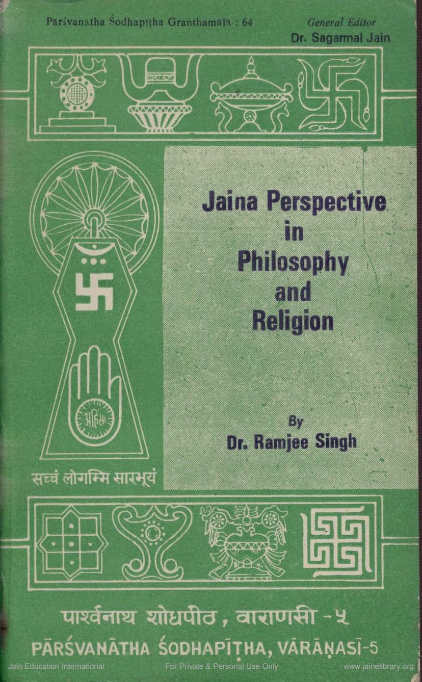 First page of Jaina Perspective In Philosophy And Religion