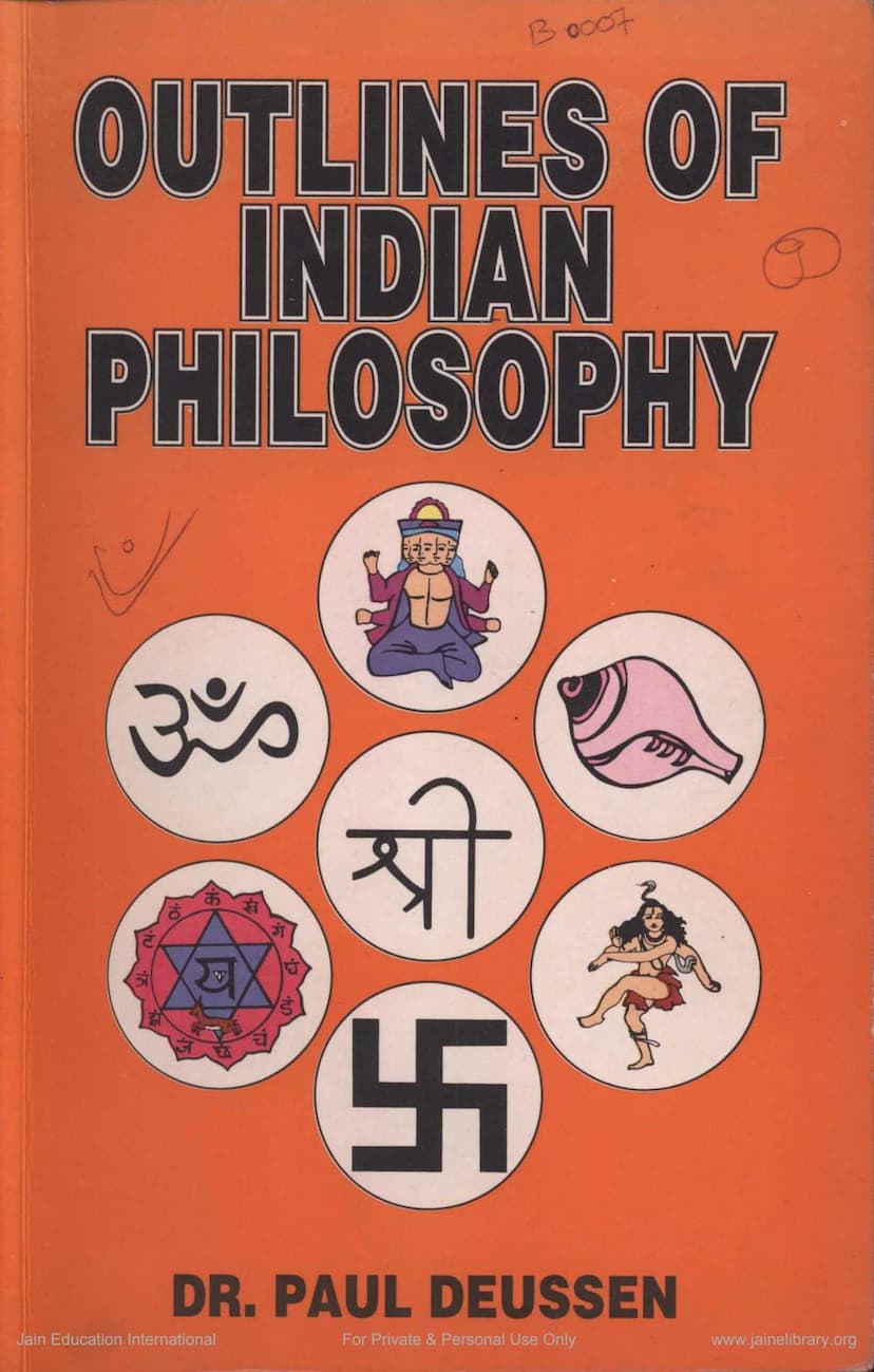 First page of Outlines Of Indian Philosophy