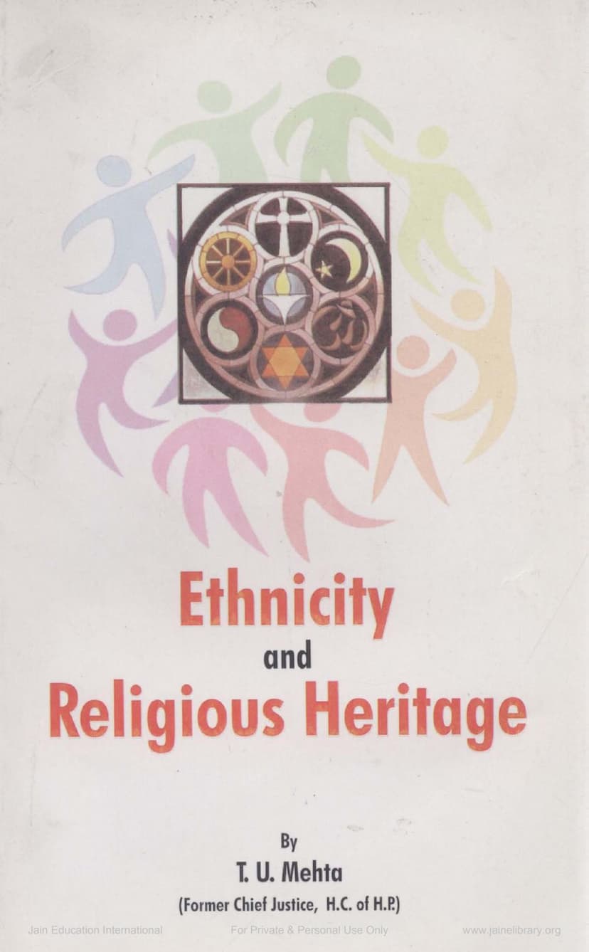 First page of Ethnicity And Religious Heritage