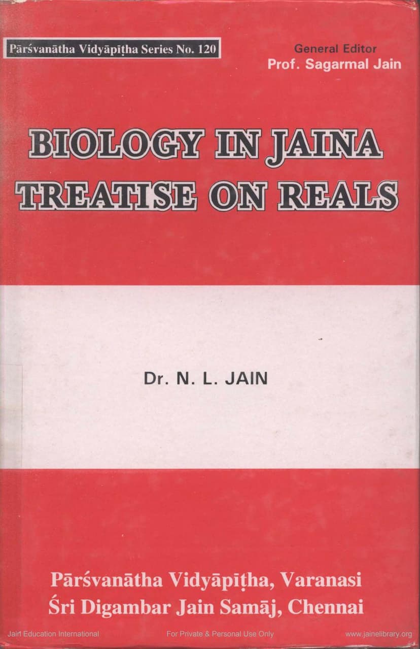 First page of Biology In Jaina Treatise On Reals