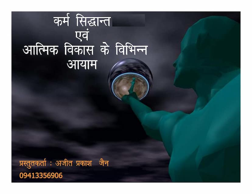 First page of Karm Siddhant Evam Aatmik Vikas Ke Vibhinna Aayam