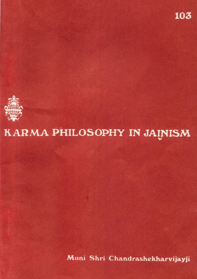 First page of Karma Philosophy In Jainism