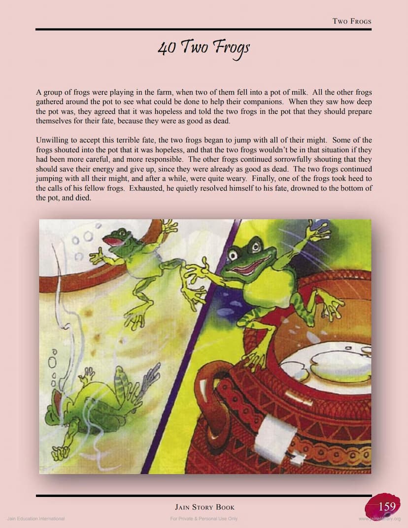 First page of Two Frogs