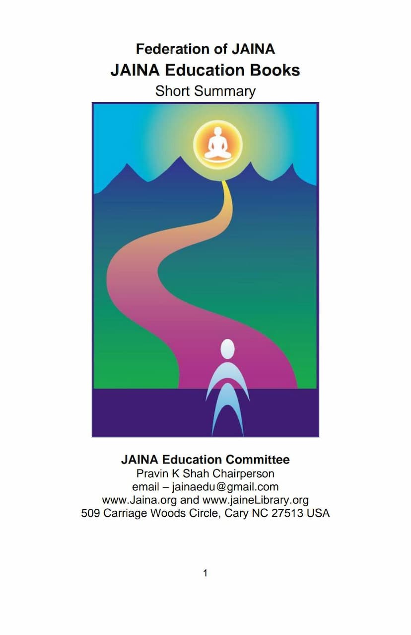 First page of JAINA Short Summary Of All Pathshala Books