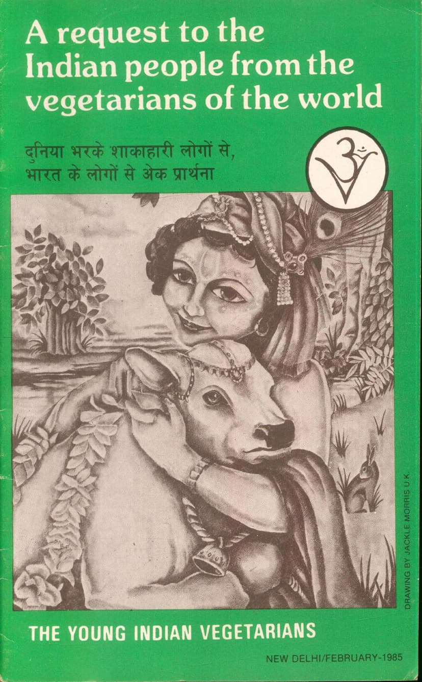 First page of Request To Indian People From Vegetarians Of World