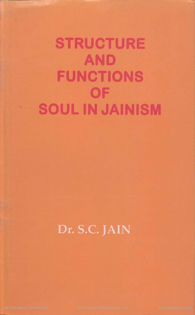 First page of Structure And Functions Of Soul In Jainism