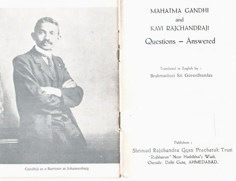 First page of Mahatma Gandhi And Kavi Rajchandraji Question And Answered