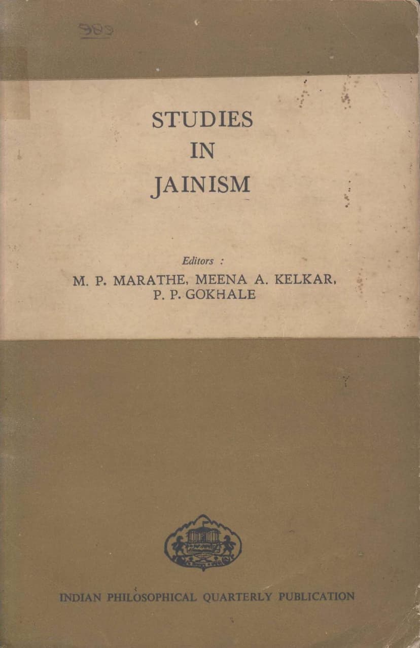 First page of Studies In Jainism