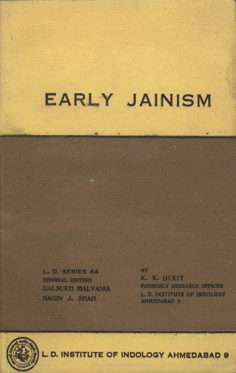 First page of Early Jainism
