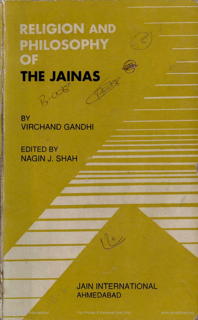 First page of Religion And Philosophy Of The Jainas