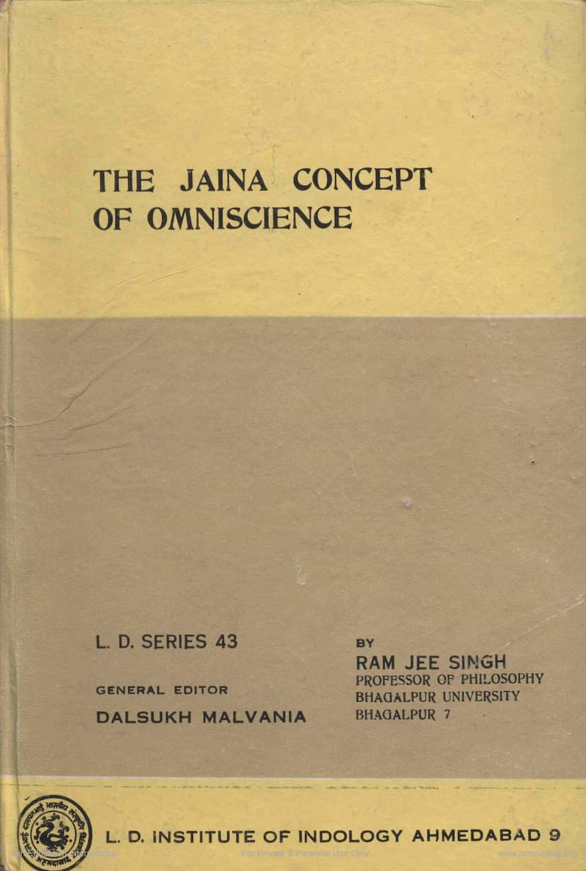 First page of Jaina Concept Of Omniscience
