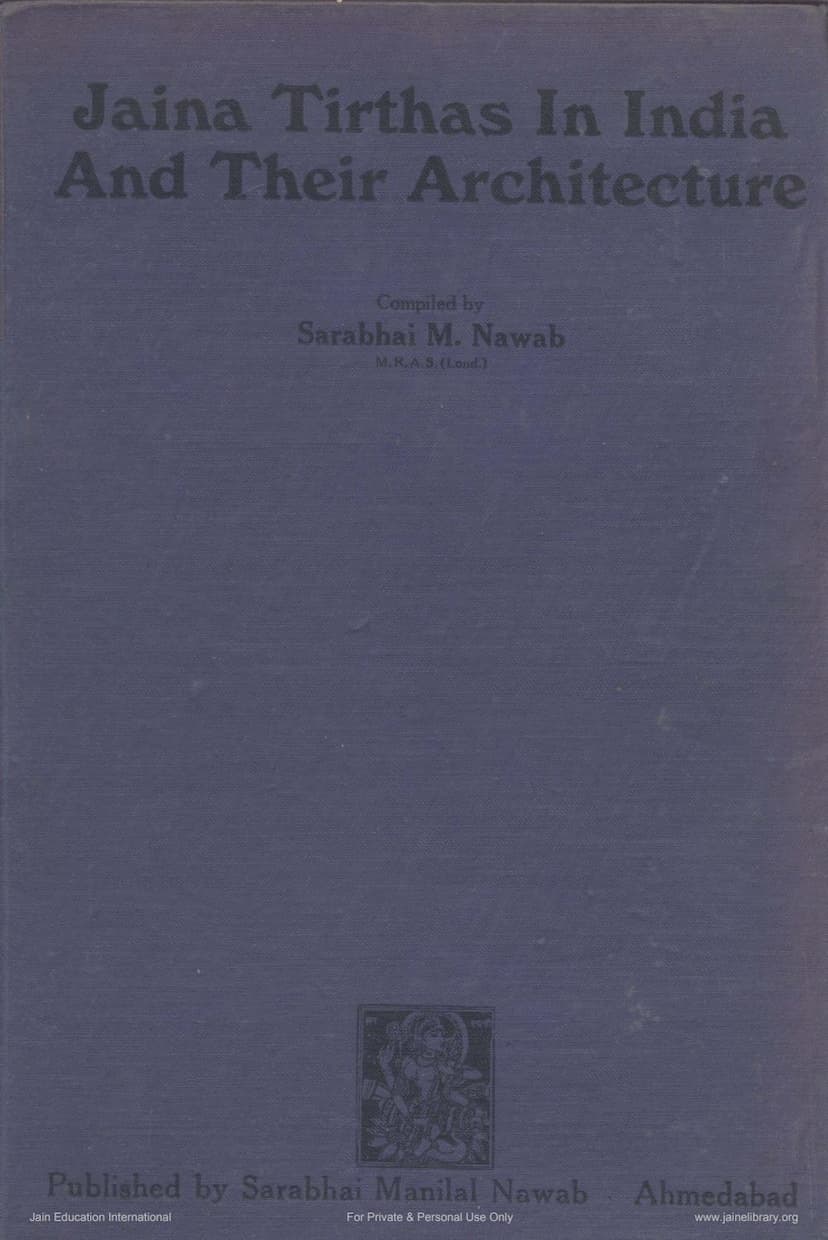 First page of Jaina Tirthas In India And Their Architecture