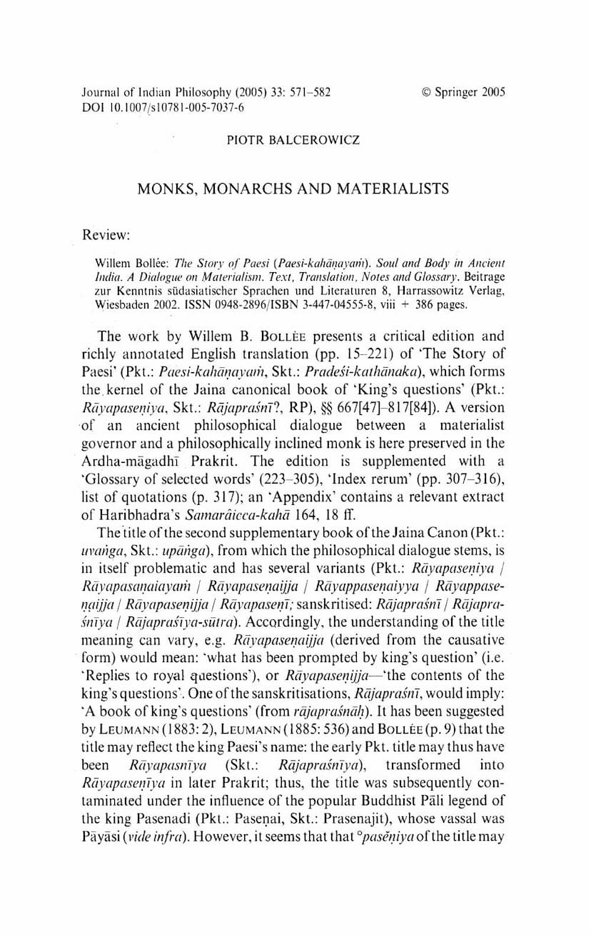 First page of Monks Monarchs And Materialists