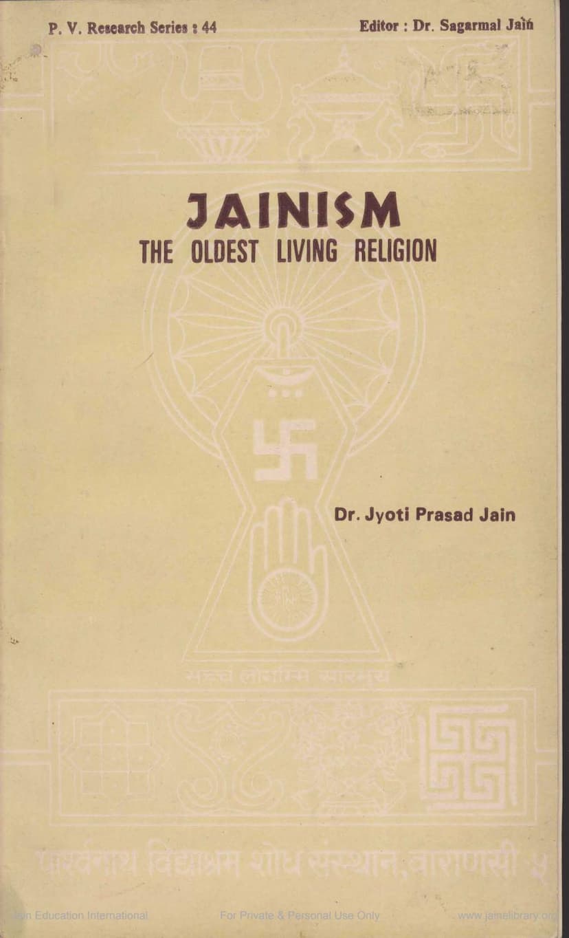 First page of Jainism The Oldest Living Religion